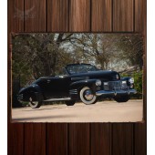 Металлическая табличка Cadillac Sixty-Two Convertible Coupe by Fleetwood